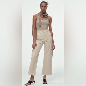 Zara Marine Straight Leg Cargo Pants